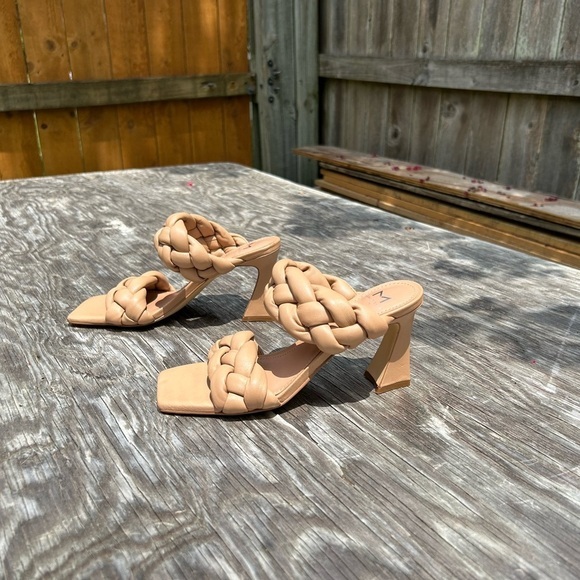 Marc Fisher Womens Hammy Faux Leather Square Toe Block Heel Shoe size 6.5 - Picture 4 of 6